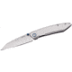 RUIKE P831 Folding Knife, 3.35in, 14C28N Stainless Steel, Sheepsfoot, Plain Blade, Silver, P831-SF