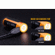 Fenix Rechargeable Li-ion 18650 3.6 Volt Battery w/Built in USB port, 2600mAh, Orange/Black ARB-L18-2600U