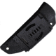 Fenris-Arms Triton Black Fixed Blade Knife, 9in Overall, 4in Gray Titanium Blade, Black Sculpted G10 Handle, Kydex Sheath, FEN-TRI-S
