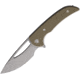 Ferrum Forge Knife Works Mini Archbishop Linerlock Folding Knife, 2.75 stonewash finish Nitro V steel blade, Tan G10 handle, MINI ARCHBISHOP NITRO V TAN