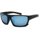 Filthy Anglers Castaic Sunglasses - Mens, Matte Black Frame, Polarized w/ Ice Blue Mirror Lens, CASMBK01P-WB