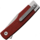 Finch Hatfield Red Micarta Folding Knife, 3.50in Closed, 2.75in Satin 154CM Stainless Blade, Red Micarta Handle, HT404