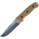 First Edge Elite Field Fixed Blade Knife Fine Edge, Elmax Bead Blast Blade, Coarse Tan, 5150-BBT