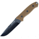 First Edge Elite Field Fixed Blade Knife Fine Edge, Elmax Black Oxide Blade, Coarse Tan, 5150-BLT