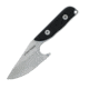 First Edge Stingray Fixed Blade Knife Fine Edge, Elmax Bead Blast Blade, Coarse Black, 11140-BBB