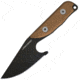 First Edge Stingray Fixed Blade Knife Fine Edge, Elmax Black Oxide Blade, Coarse Tan, 11140-BLT