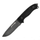 First Edge Tactical Fixed Blade Skinner Fine Edge, Elmax Bead Blast Blade, Coarse Black 6050-BBB