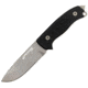 First Edge Tactical Fixed Blade Skinner Fine Edge, Elmax Bead Blast Blade, Coarse Black, 6050-BBB
