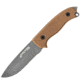 First Edge Tactical Fixed Blade Skinner Fine Edge, Elmax Bead Blast Blade, Coarse Tan, 6050-BBT