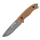 First Edge Tactical Fixed Blade Skinner Fine Edge, Elmax Bead Blast Blade, Coarse Tan, 6050-BBT