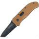 First Edge Tracklock Modified Tanto Folding Knife, Manual Opening Fine Edge, Elmax Black Oxide Blade, Coarse Green, 0950-BLG