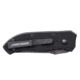 First Edge Tracklock Original Tanto Folding Knife, Auto Opening Fine Edge, Elmax Bead Blast Blade, Coarse Black 1450-BBB