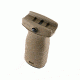 Mission First Tactical MFT React Short Vertical Grip - Scorched Dark Earth RSGSDE