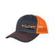 Fish Monkey Hunt Left Panel Embroidery Hat, Char/Orange, One size, HM801-CHOR