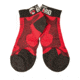 Flagrant Beard 1 in Low Cut Socks, Red / Black, Small, 3003-0