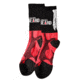 Flagrant Beard 5 in Crew Socks, Red / Black, Small, 3001-0
