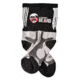 Flagrant Beard 5 in Crew Socks, Gray / Black, Small, 3002-0