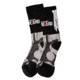 Flagrant Beard 5 in Crew Socks, Gray / Black, Small, 3002-0