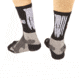 Flagrant Beard 5 in Crew Socks, Gray / Black, Small, 3002-0