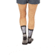 Flagrant Beard 5 in Crew Socks, Gray / Black, Small, 3002-0