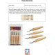 Flexcut Dogleg Chisel Micro Tool Set Knife, Overall 5.5in, Blade SS, MT150