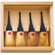 Flexcut Mini-Palm Fixed Blade Knives, Four Piece Set in Wooden Storage Box, FR604