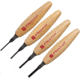 Flexcut Parting Micro Tool Set 45 degree,1.75in,Carbon Steel,Wood Handles, MT600