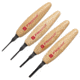Flexcut Parting Micro Tool Set 90 degree,1.75in,Carbon Steel,Wood Handles, MT800
