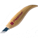 Flexcut Skew Knife, 5 3/4in Overall, 1in High Carbon Steel Blade, Used For Taking More Vertical Cuts Where Space Is Limited For A Conventional Whittling Stroke, Ergonomic Wood Handle, KN11