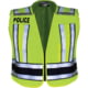 Flying Cross Pro Series Hi-Vis Safety Vest w/ Navy Band &amp; POLICE Lettering, LAPD Navy, 2XL, 71500P862XLNA