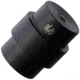 Flytanium PM2 Tritium Titanium Lanyard Hole Stopper, White Tritium Insert, Black Finish, FLY-1194BW