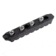 Fortis Manufacturing Keymod Accessory Rail - 8 in Slot, Black KM-PIC1913-8 SLOT
