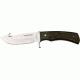 Fox Black Fox Fixed Blade Knife, 4in, Guthook Blade, Checkered Wood Handle FOXBF006WD