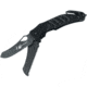 Fox Capricorno Linerlock Folding Knife, 4" black finish partially serrated Bohler N690 sta, Black G10 handle, 01FXALSR49