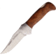 Fox Forest Radica Lockback Burl Folding Knife, 3.75" satin finish Bohler N690 stainless blade, Burl wood handle, 01FX267