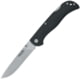 Fox Model 500 Lockback Folding Knife, 3.25in SS Blade, Black G10 Handle, Thumb Stud, Pocket Clip, Black, 01FX717