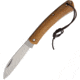 Fox Official German Navy Folder Folding Knife, 3.13 stonewash finish stainless blade, Natural canvas micarta handle, FX-230-MU