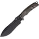 Fox Rimor Fixed Blade Knife, 6.88" black PTFE coated Bohler N690 stainless blad, OD green FRN handle, FX-731