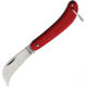 Fox Roncole Lama Folder Folding Knife, 1.5 satin finish stainless curved blade, Red synthetic handle, 01FX232