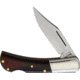 Fox Tasca Lockback Folding Knife, 2 satin finish 420 stainless clip point blade, Brown pakkawood handle, 01FX713