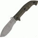 Fox Trakker Meskwaki Folding Knife,6.75in closed,N690Co Cobalt Vanadium Stainless Blade,Green Micarta Handle FOX500