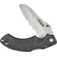 Fox Vitale Lockback Gray Folding Knife, 3.5 satin finish partially serrated 154CM stainle, Gray textured ABS handle, 01FX296