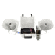 FoxPro Super Snow Crow Pro Digital Game Call,White w/TX1000 Transmitter and 30W Speakers, SSCPW