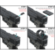 Foxtail Precision Red Dot Optics Mounting Adapter, S&amp;W M&amp;P/M&amp;P 2.0, Burris FastFire, Vortex Venom, Docter, Black, 100-016