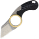 Fred Perrin La Griffe Shark Pliante Folding Knife, 1.5in Stonewash 440C SS Blade, Black G10 Handle, Finger Ring, Black Kydex Sheath, FPGSPL