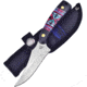 Frost Aztec Skinner Black Knife, 3 satin finish stainless skinner blade, Black synthetic handle, OC-534AB