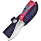 Frost Aztec Skinner Red Knife, 3 satin finish stainless blade, Red synthetic handle, OC-534AR