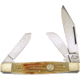 Frost Barefoot Diamondback Stockman Folding Knife,Clip,Spey and Sheepsfoot,Second Cut Bone Handle FBFT659SC