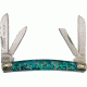 Frost Bear &amp; Bull Congress Folding Knife, Green Abalone Handle FBB538ABG