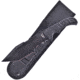 Frost Bowie Black G10 Knife, 6.5 black finish partially serrated stainless bla, Black G10 handle, BKH-025B/G10